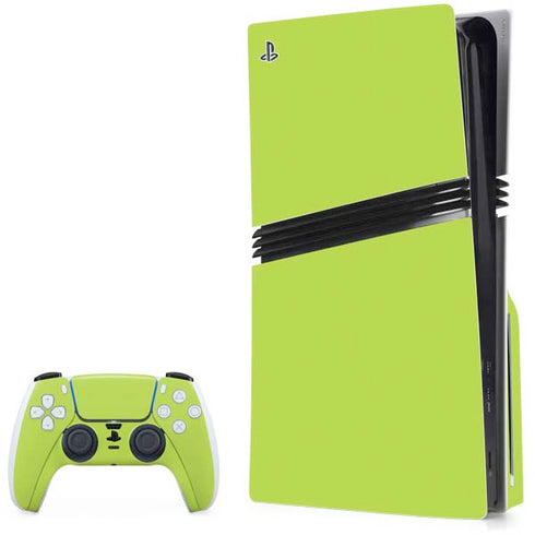 Color Pop Laser Lime PS5 Pro Disk Bundle Skin
