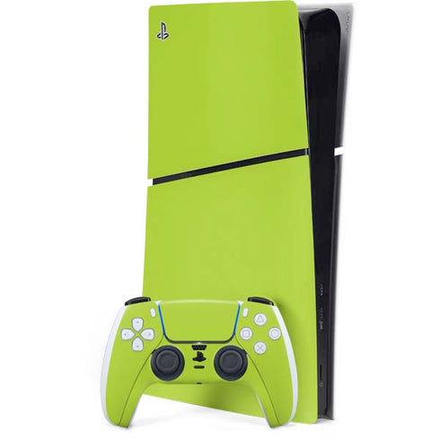 Color Pop Laser Lime PS5 Slim Digital Edition Bundle Skin