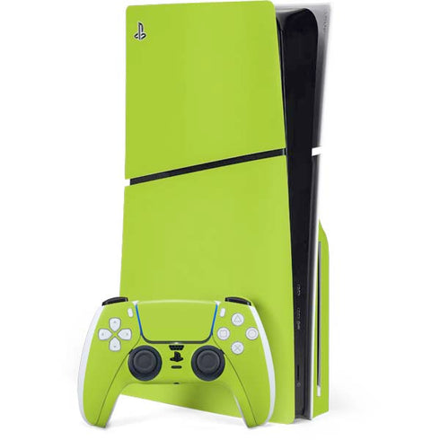 Color Pop Laser Lime PS5 Slim Disk Bundle Skin
