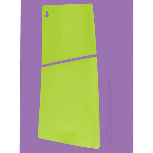 Color Pop Laser Lime PS5 Slim Disk Console Skin