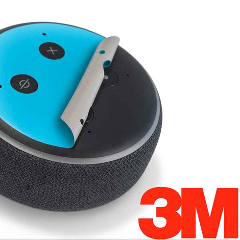 Color Pop Turbo Cyan Amazon Echo Dot Skin