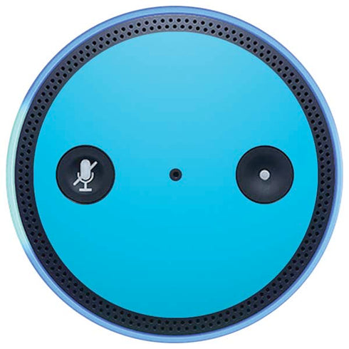 Color Pop Turbo Cyan Amazon Echo Skin