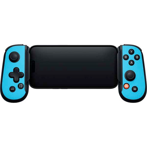 Color Pop Turbo Cyan Backbone One for iPhone Game Controller Skin