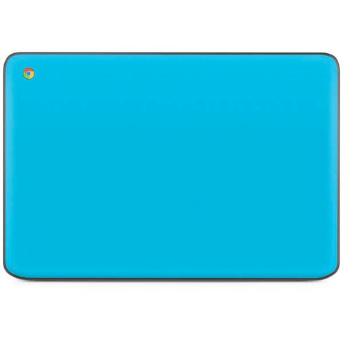 Color Pop Turbo Cyan HP Chromebook Skin
