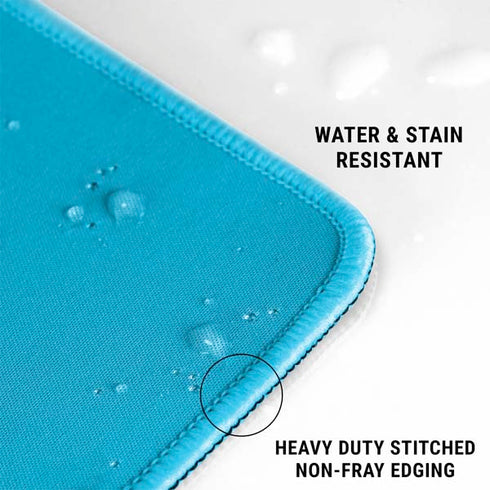 Color Pop Turbo Cyan Gaming Mouse Pad