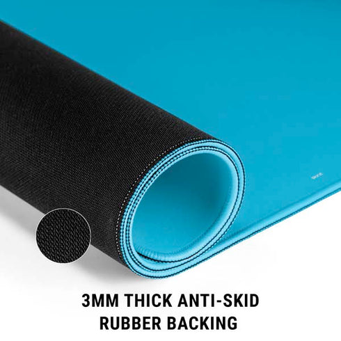 Color Pop Turbo Cyan Gaming Mouse Pad