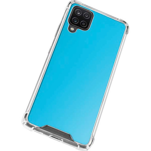 Color Pop Turbo Cyan Galaxy A12 Clear Case