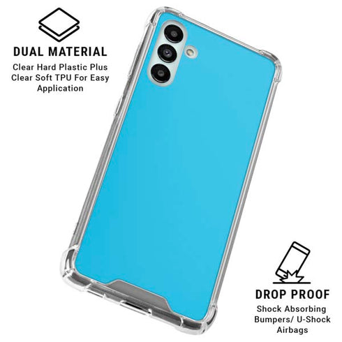 Color Pop Turbo Cyan Galaxy A13 5G Clear Case