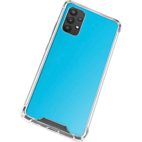 Color Pop Turbo Cyan Galaxy A32 5G Clear Case