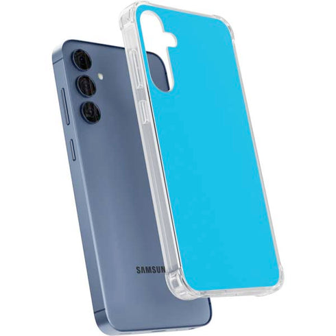 Color Pop Turbo Cyan Galaxy A55 5G Clear Case