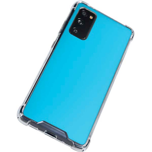 Color Pop Turbo Cyan Galaxy S20 FE Clear Case