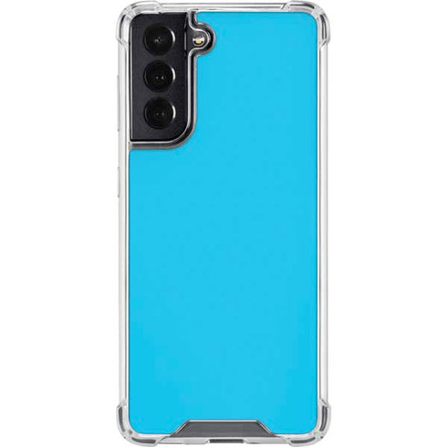 Color Pop Turbo Cyan Galaxy S22 Clear Case