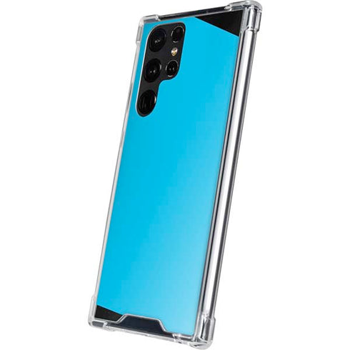 Color Pop Turbo Cyan Galaxy S22 Ultra Clear Case