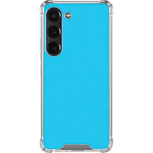 Color Pop Turbo Cyan Galaxy S23 Clear Case