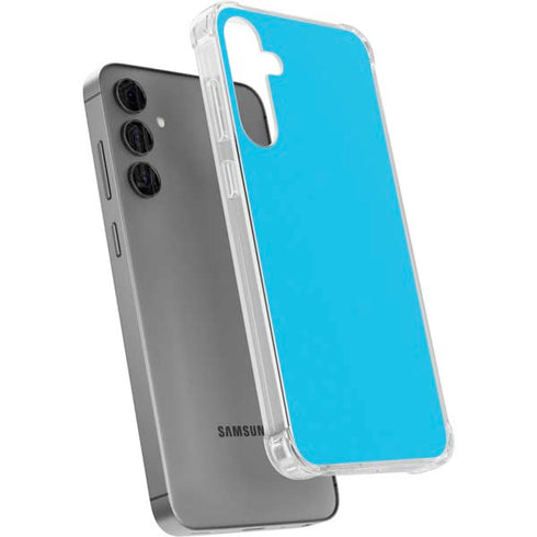 Color Pop Turbo Cyan Galaxy S24 Plus Clear Case