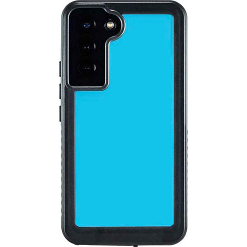 Color Pop Turbo Cyan Galaxy S24 Plus Waterproof Case