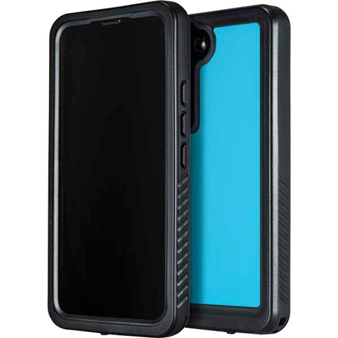 Color Pop Turbo Cyan Galaxy S24 Plus Waterproof Case