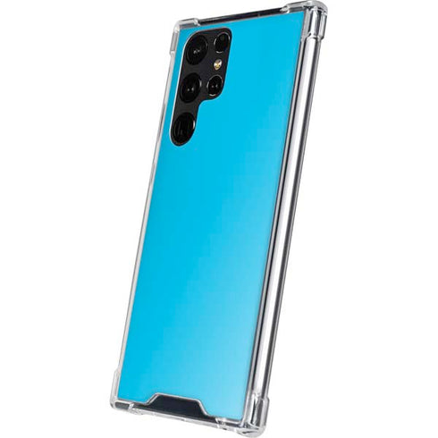 Color Pop Turbo Cyan Galaxy S24 Ultra Clear Case