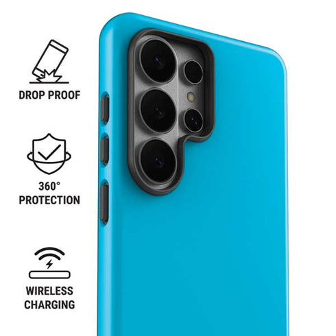 Color Pop Turbo Cyan Galaxy S26 Ultra Impact Case