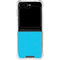 Color Pop Turbo Cyan Galaxy Z Flip5 5G Clear Case