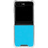 Color Pop Turbo Cyan Galaxy Z Flip5 5G Clear Case