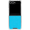 Color Pop Turbo Cyan Galaxy Z Flip6 Clear Case