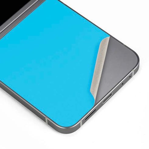 Color Pop Turbo Cyan Galaxy Z Flip6 Skin