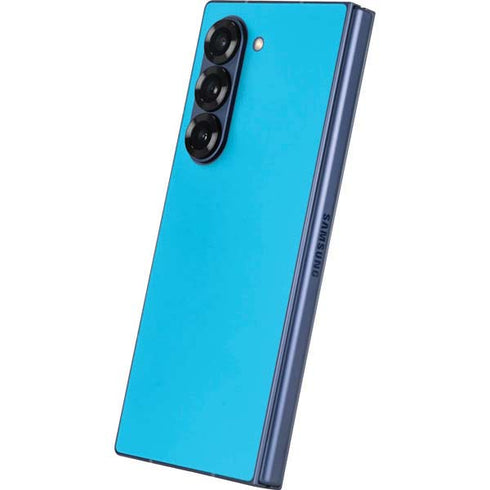 Color Pop Turbo Cyan Galaxy Z Fold6 Skin