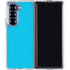 Color Pop Turbo Cyan Galaxy Z Fold7 Clear Case