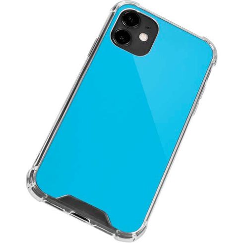 Color Pop Turbo Cyan iPhone 12 Clear Case