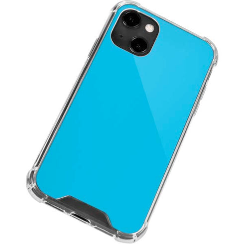Color Pop Turbo Cyan iPhone 13 Clear Case