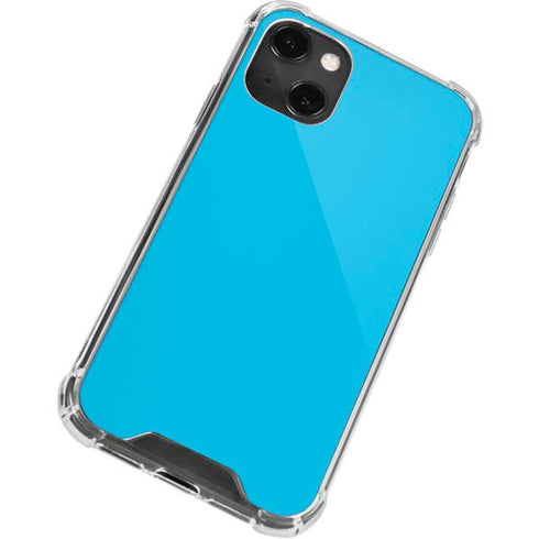 Color Pop Turbo Cyan iPhone 13 Mini Clear Case