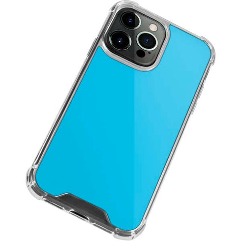Color Pop Turbo Cyan iPhone 13 Pro Clear Case