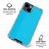 Color Pop Turbo Cyan iPhone 14 Plus Clear Case