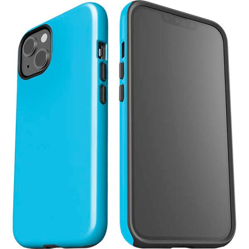 Color Pop Turbo Cyan iPhone 14 Plus Impact Case