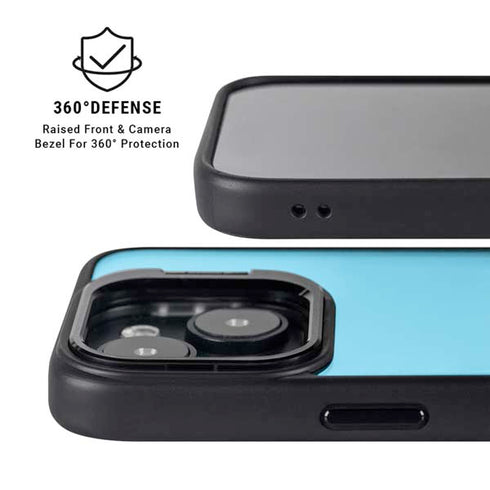 Color Pop Turbo Cyan iPhone 14 Plus Kickstand Case