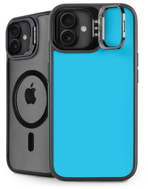 Color Pop Turbo Cyan iPhone 16 Plus Kickstand Case