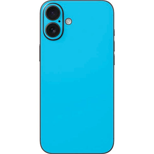 Color Pop Turbo Cyan iPhone 16 Plus Skin