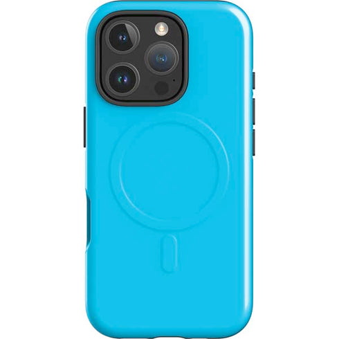 Color Pop Turbo Cyan iPhone 16 Pro Magsafe Impact Case