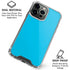 Color Pop Turbo Cyan iPhone 16 Pro Max Clear Case