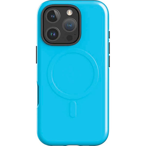 Color Pop Turbo Cyan iPhone 16 Pro Max Magsafe Impact Case