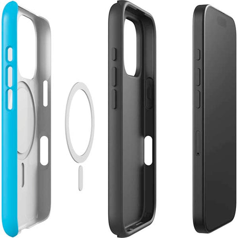 Color Pop Turbo Cyan iPhone 16 Pro Max Magsafe Impact Case
