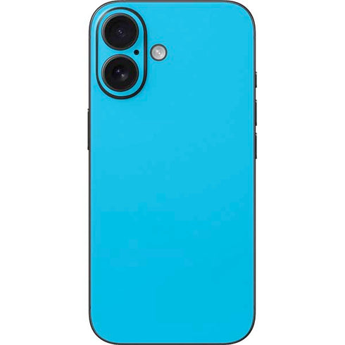 Color Pop Turbo Cyan iPhone 16 Skin
