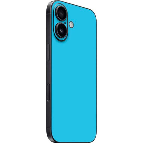 Color Pop Turbo Cyan iPhone 16 Skin