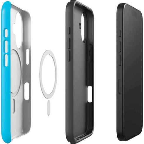 Color Pop Turbo Cyan iPhone 17 Magsafe Impact Case