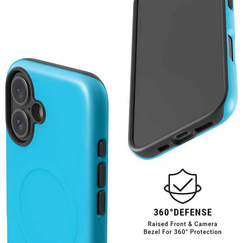 Color Pop Turbo Cyan iPhone 17 Magsafe Impact Case