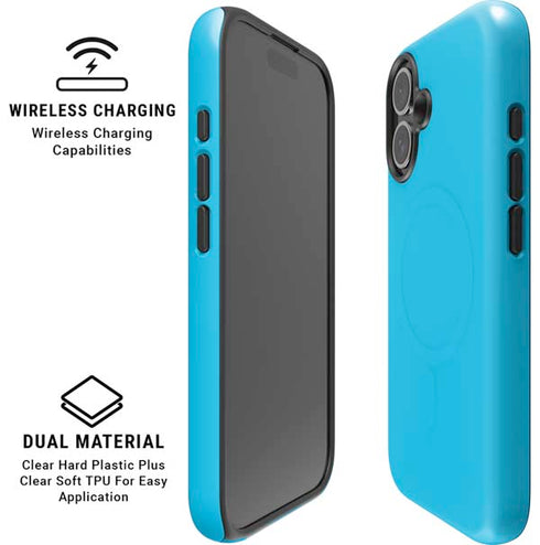 Color Pop Turbo Cyan iPhone 17 Magsafe Impact Case