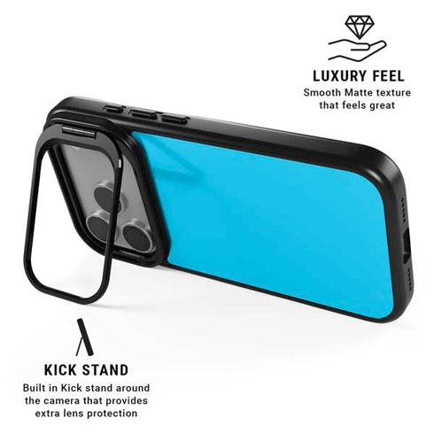 Color Pop Turbo Cyan iPhone 17 Pro Kickstand Case