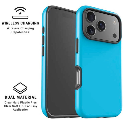 Color Pop Turbo Cyan iPhone 17 Pro Magsafe Impact Case