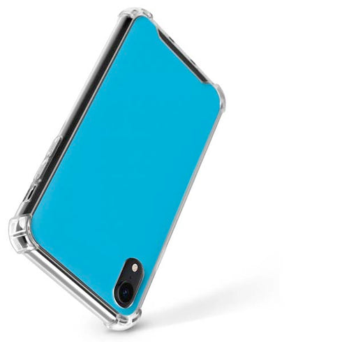 Color Pop Turbo Cyan iPhone XR Clear Case